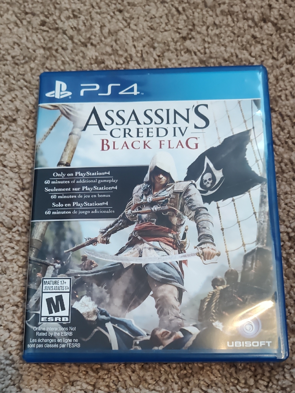 Assassin's Creed IV: Black Flag PS4 Game - Blue Case